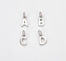 Load image into Gallery viewer, Silver Personalized Initial Letter Alphabet Charm CP1242: P