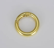 Load image into Gallery viewer, Gold Filled Spring Gate Ring, Push Gate ring, CL499: Gold / 20mm