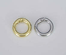 Load image into Gallery viewer, Gold Filled Spring Gate Ring, Push Gate ring, CL499: Gold / 20mm