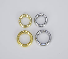 Load image into Gallery viewer, Gold Filled Spring Gate Ring, Push Gate ring, CL499: Gold / 20mm