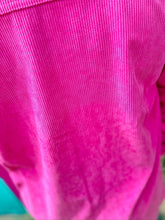 Load image into Gallery viewer, Pink Cadillac Corduroy Shacket - MK210: S / Pink