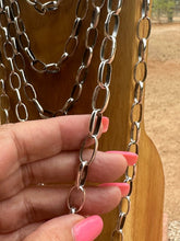 Load image into Gallery viewer, Sterling Silver Handmade Paper Clip Chain: 20 inch