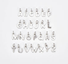 Load image into Gallery viewer, Silver Personalized Initial Letter Alphabet Charm CP1242: P