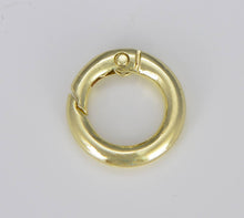 Load image into Gallery viewer, Gold Filled Spring Gate Ring, Push Gate ring, CL499: Gold / 20mm