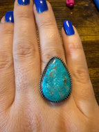 Royston teardrop ring