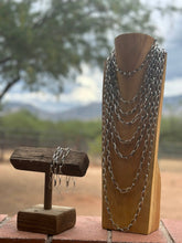 Load image into Gallery viewer, Sterling Silver Handmade Paper Clip Chain: 18 inch
