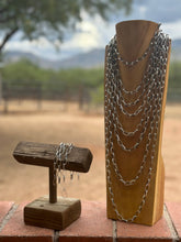 Load image into Gallery viewer, Sterling Silver Handmade Paper Clip Chain: 18 inch
