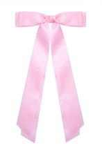 Load image into Gallery viewer, Take a Bow Pink Satin Hair Bow
