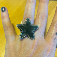 Moss Agate Ring