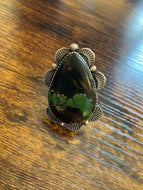 Black Jack Turquoise Ring