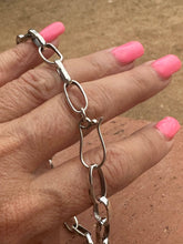 Load image into Gallery viewer, Sterling Silver Handmade Paper Clip Chain: 18 inch
