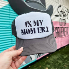 Load image into Gallery viewer, In My Mom Era Trucker Cap (Multiple Color Options): Jade and White
