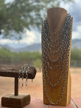 Load image into Gallery viewer, Sterling Silver Handmade Paper Clip Chain: 22 inch
