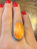 Orange Spiny Oyster Ring