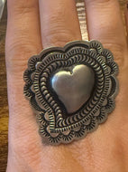 Heart Stamped Ring
