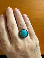 Four Points Turquoise Ring Size 7.5