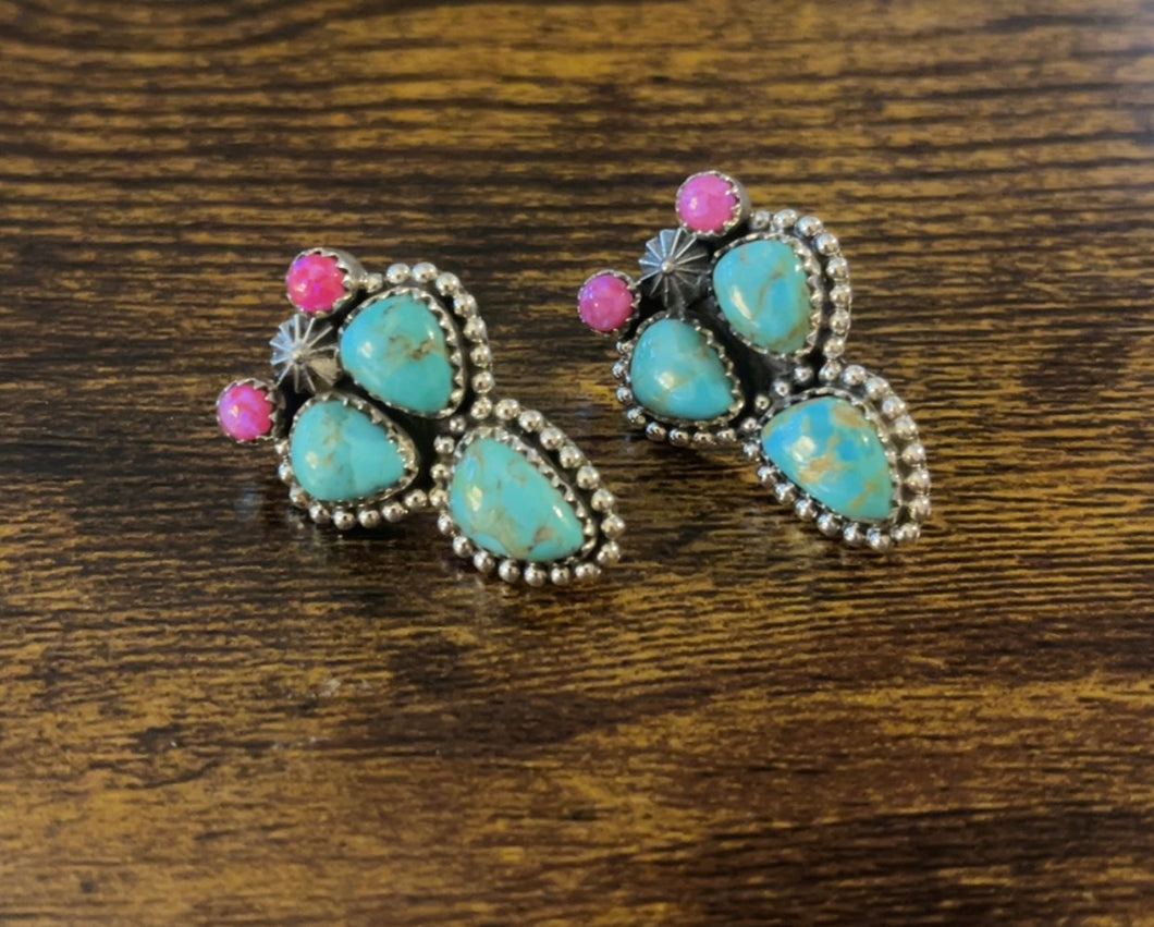 Prickly Pear earrings.