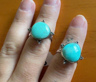 Round Turquoise Rings