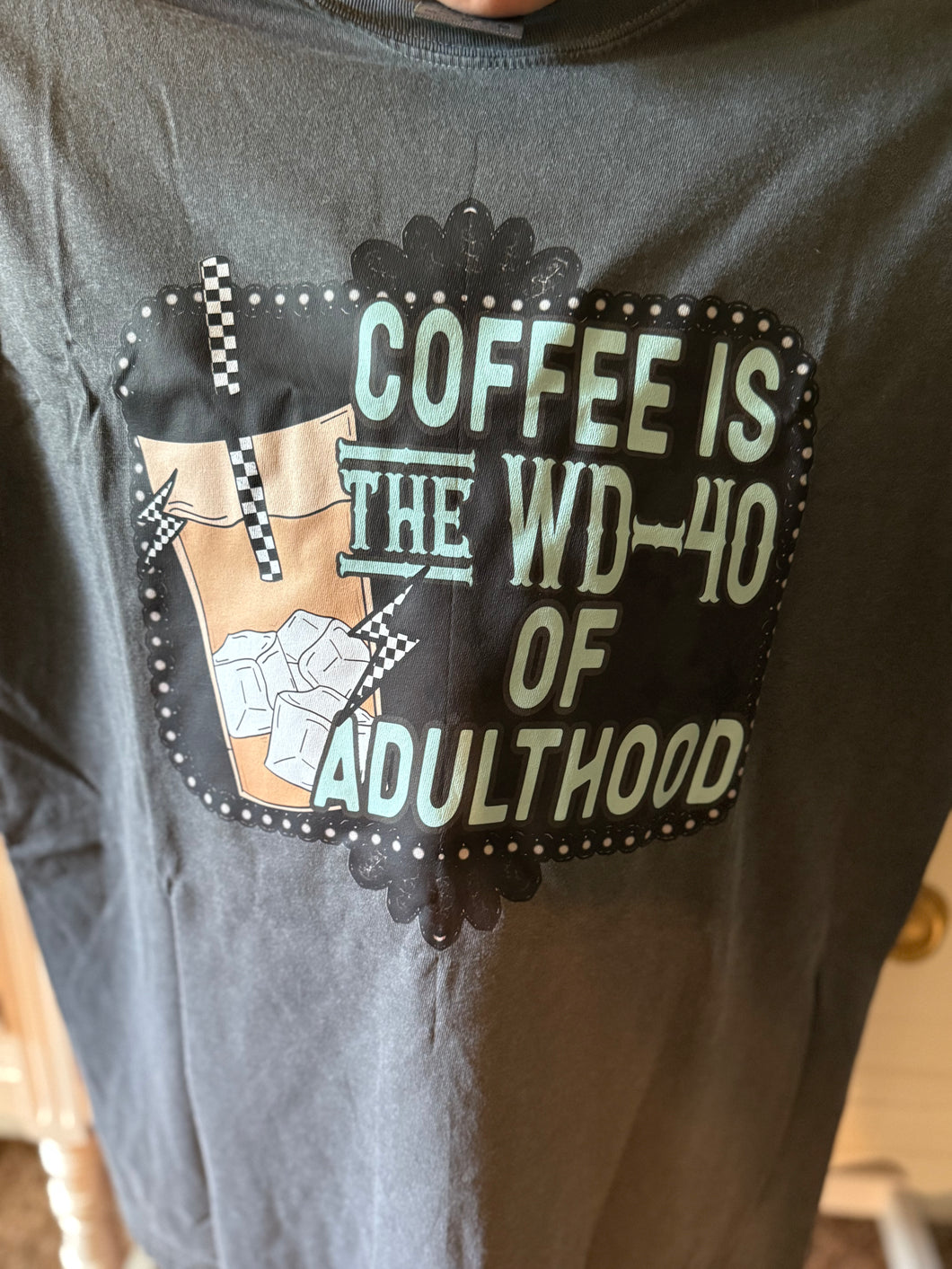 COFFEE WESTERN FUNNY TEE - Pepper