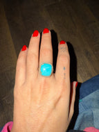 Scott Skeets, Kingman Turquoise Ring