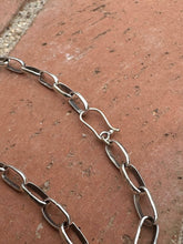 Load image into Gallery viewer, Sterling Silver Handmade Paper Clip Chain: 22 inch
