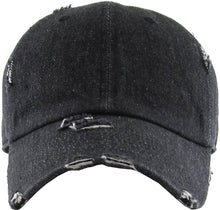 Load image into Gallery viewer, Vintage Distressed Washed Style Baseball Caps: HPK
