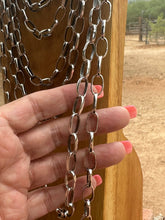 Load image into Gallery viewer, Sterling Silver Handmade Paper Clip Chain: 22 inch
