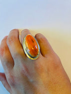 Orange Spiny Oyster Ring