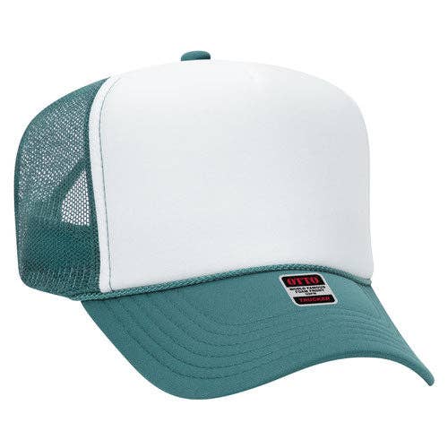 In My Mom Era Trucker Cap (Multiple Color Options): Jade and White