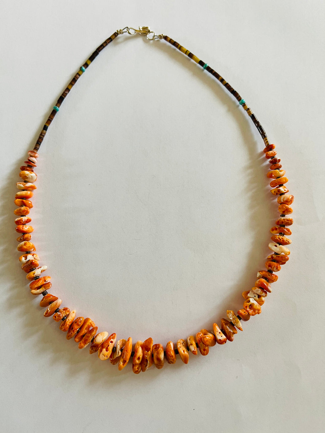 Vintage Orange Spiny Oyster Necklace